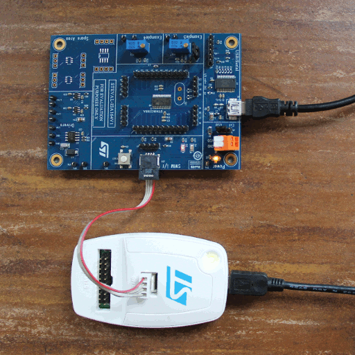 STEVAL-ISA164V1 with Demo running
